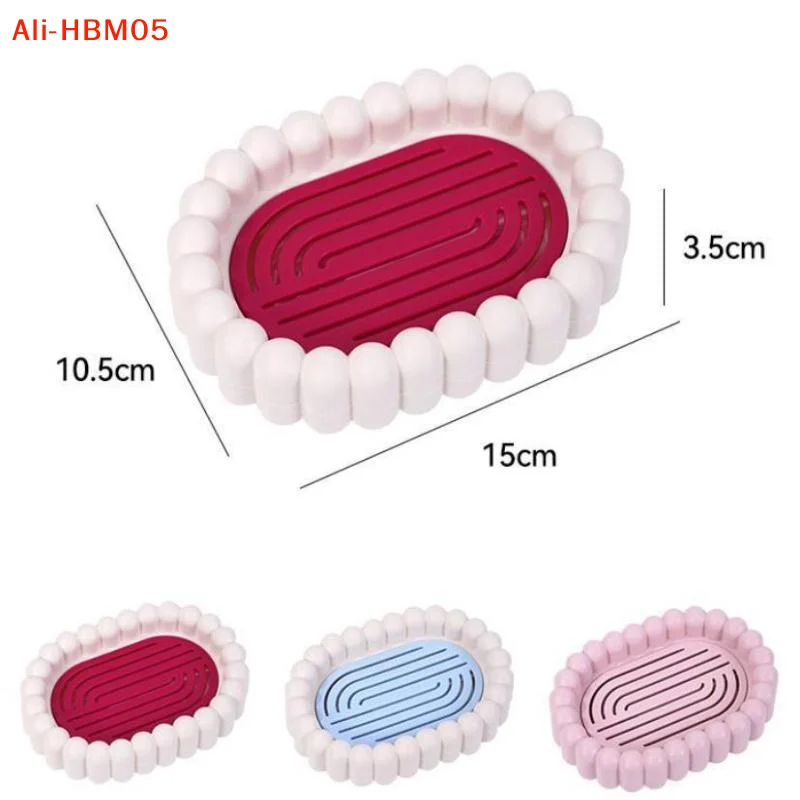 (HB05)Plastic Bathroom Shower Soap Box Travel Portable Small Soap Tray Dish Storage Holder Plate Home Soap Container view 6