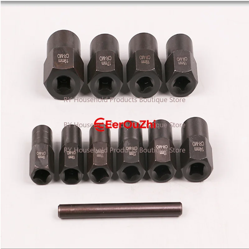 11 Sets Of Anti-thread Sleeve Damaged Nut Removal Tool Sliding Nut Extractor For Auto Repair