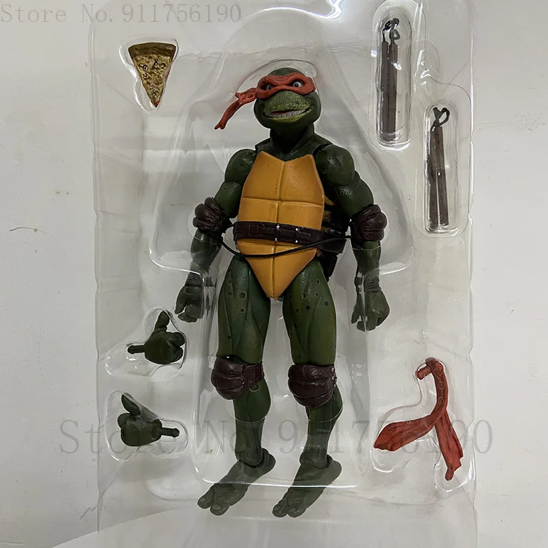 Film NECA Mutant Ninja Turtles Actionfigur Raphael Donatello Michelangelo Leonardo Shredder Krang Figuren Spielzeug – Detail 22