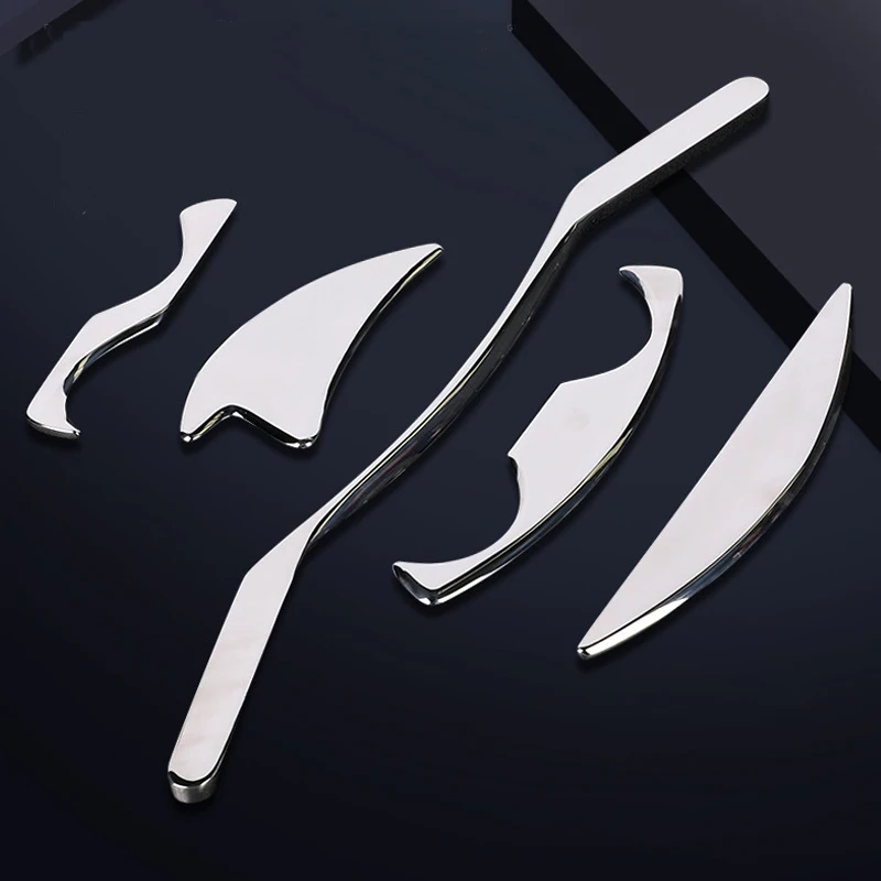 

Инструменты для массажа из нержавеющей стали IASTM: глубокий массаж мышц, восстановление фасций, гуаша-скребки для ухода, инструмент для массажа Гуаша