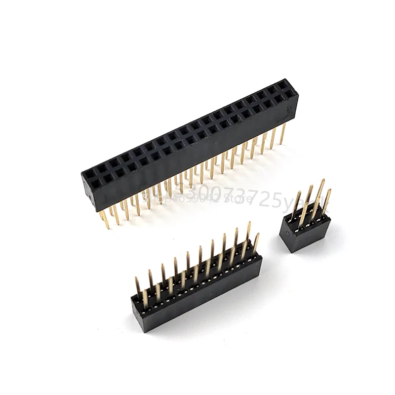 5pcs 2*3/4/6/8/10/18 Pin 2.54mm Double Row Female Long Pins 11mm Breakaway PCB Board Pin Header Socket Connector