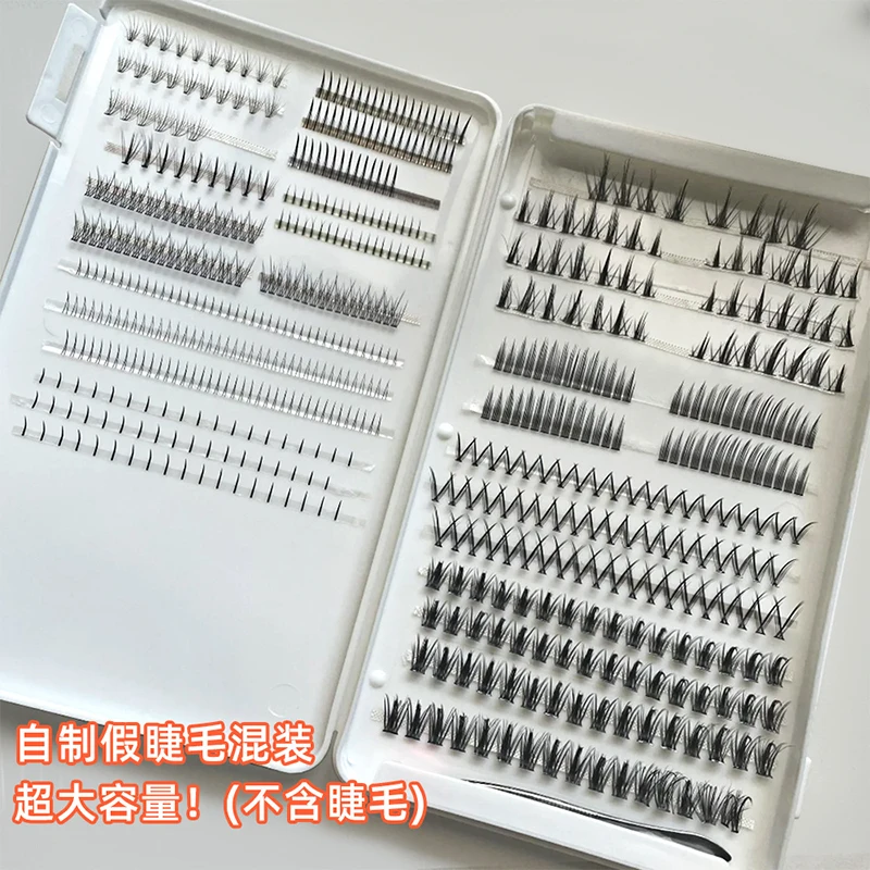 1PC False Eyelashes Dustproof Storage Box Snap Design High-capacityTravel Empty Lashes HolderCase Lash Storage Display Organizer