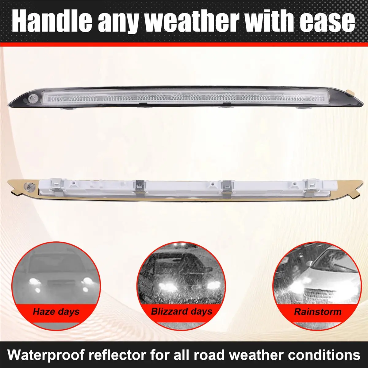 #66Y Automotive Parts & Accessories,New A4479067101 LED Third High Stop Brake Lamp for Mercedes Benz (Black)