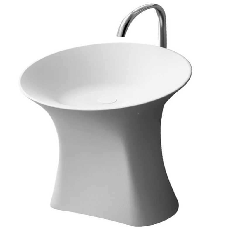 

Amazing twisted thermoformed shape solid surface wholesales wash basin