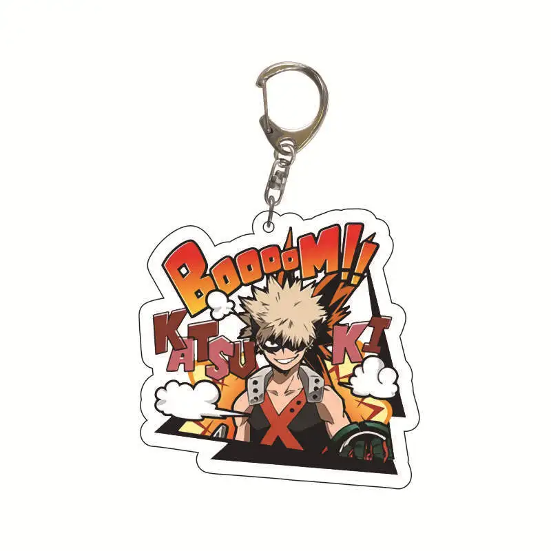 My Hero Academia Double Sided Acrylic Keychain Izuku Midoriya Katsuki Bakugo Shoto Todoroki Anime Pendant Accessories image 3