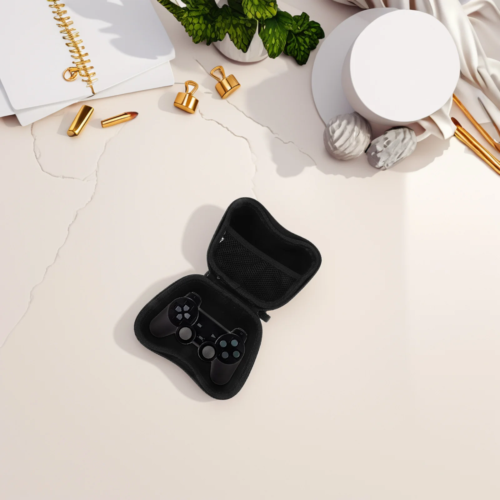 

Gamepad Carrying Case Hard Protective Storage Bag Portable Organizer Travel Controller Carry Case for Game Console Accessories