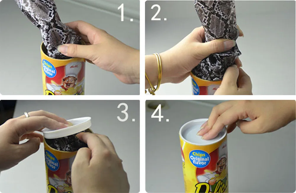 Halloween Kartoffel chips Dosen Schlange Tricks Witz gruselige Pommes spielen Spaß Spielzeug lustige Streich Requisiten Festival Dekorationen