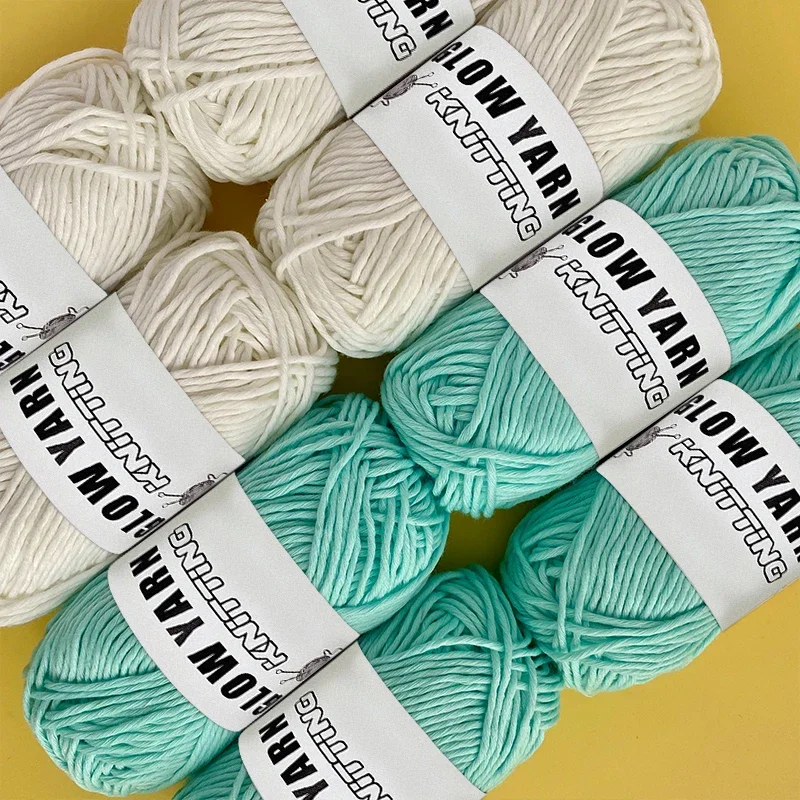 YOMDID Glowing Yarn DIY Glow in the Dark Polyester Luminous Chunky Yarn For Bag Gloves Hand Knitting Novel Functional Yarn 2mm