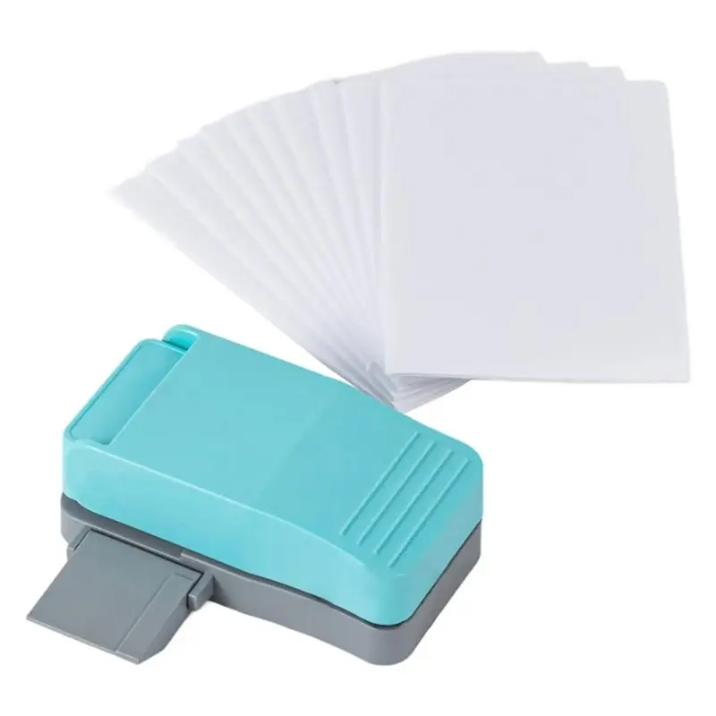 Maszyna do tworzenia puzzli ALIM-DIY z 10 kartonami piankowymi z klejem 12,7x8 cm, narzędzie do dziurkowania papieru na puzzle.