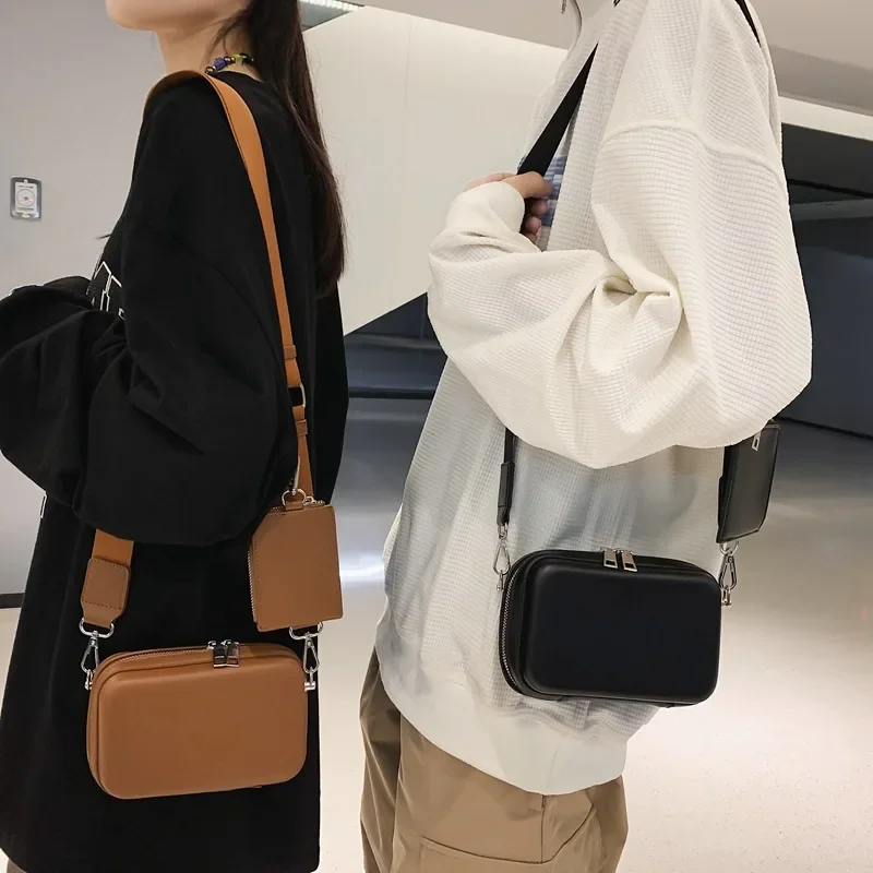 

Couple Mini Bags for Men Messenger Satchel Messenger Mobile Phone Bag Purse Waterproof Pu Leather Bag Mens Crossbody Bag