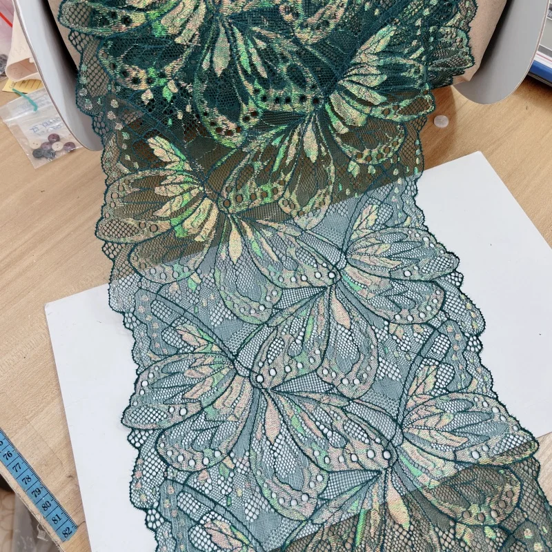 

3-meter New Elastic Lace, Two Tone Premium Lace DIY Handmade Wedding Dress, Hair Accessories, Children's Clothing Accessories