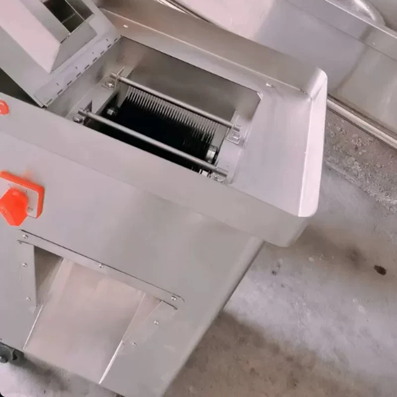 110V Vertical Commercial Fresh Meat Vegetable Slices Cut Silk Machine Stainless Steel Meat Slicer