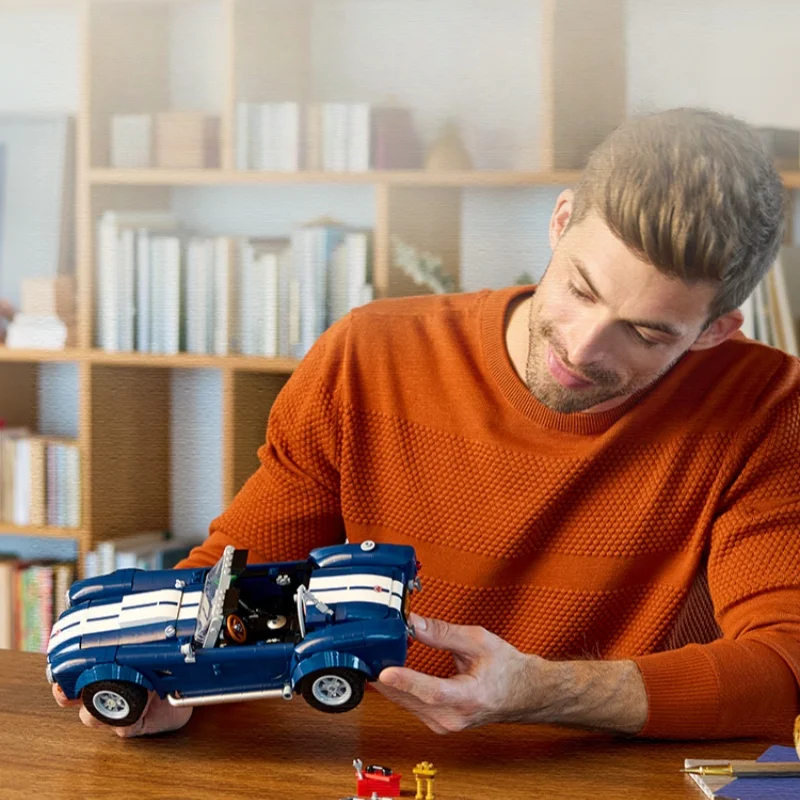 MOC 1241PCS เชลบี คอบร้ารถสปอร์ต 10357 รถกีฬาบล็อกตัวต่อแข่งรถชุด DIY ของเล่นเด็กของขวัญวันเกิด