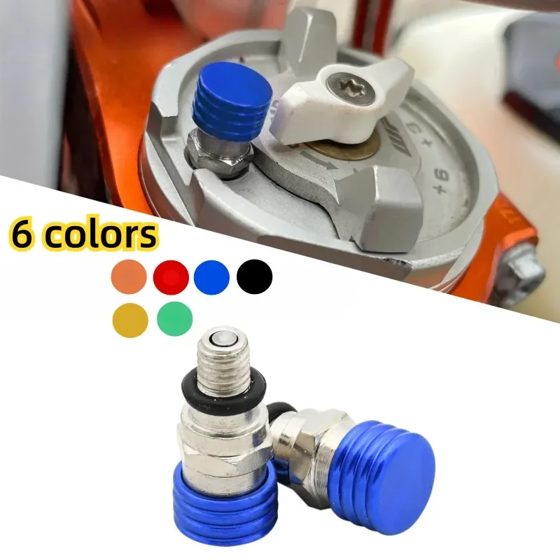 M5x0.8 Motorcycle Bleed Front Fork Air Bleeder Valves for Yamaha YZ TTR WR 125 250 450F Suzuki DRZ RM RMX RMZ Kawasaki Honda