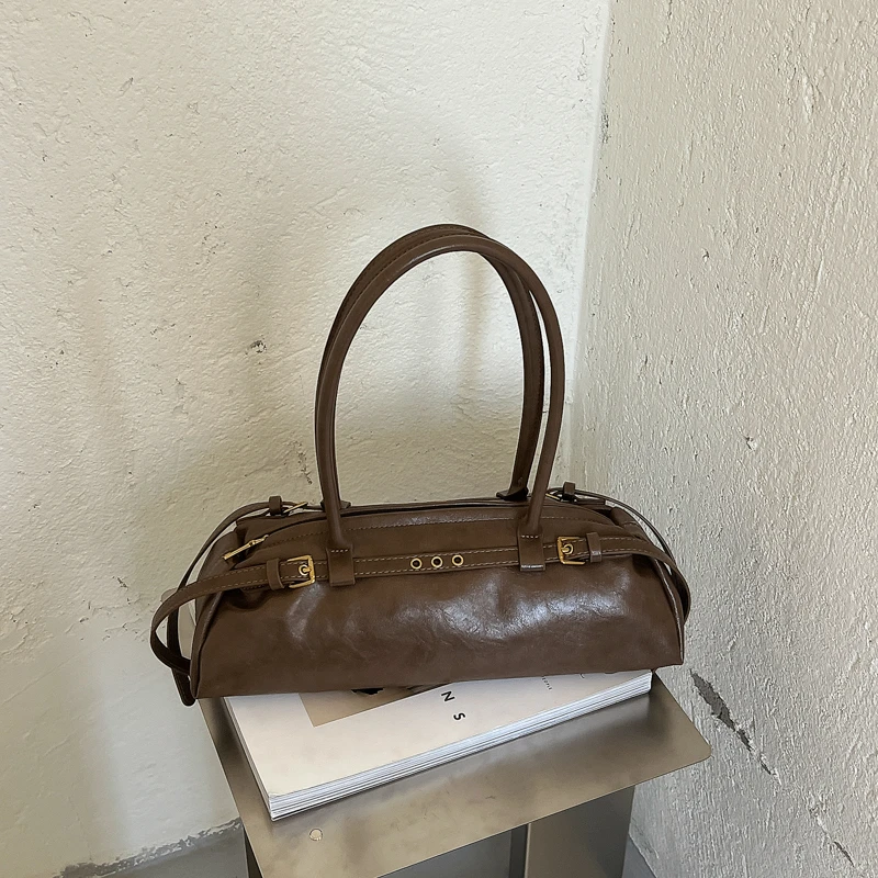 กระเป๋าบอสตันหนังเทียมลายยับสไ - Women Hand Bags For Office บทวิจารณ์และราคา