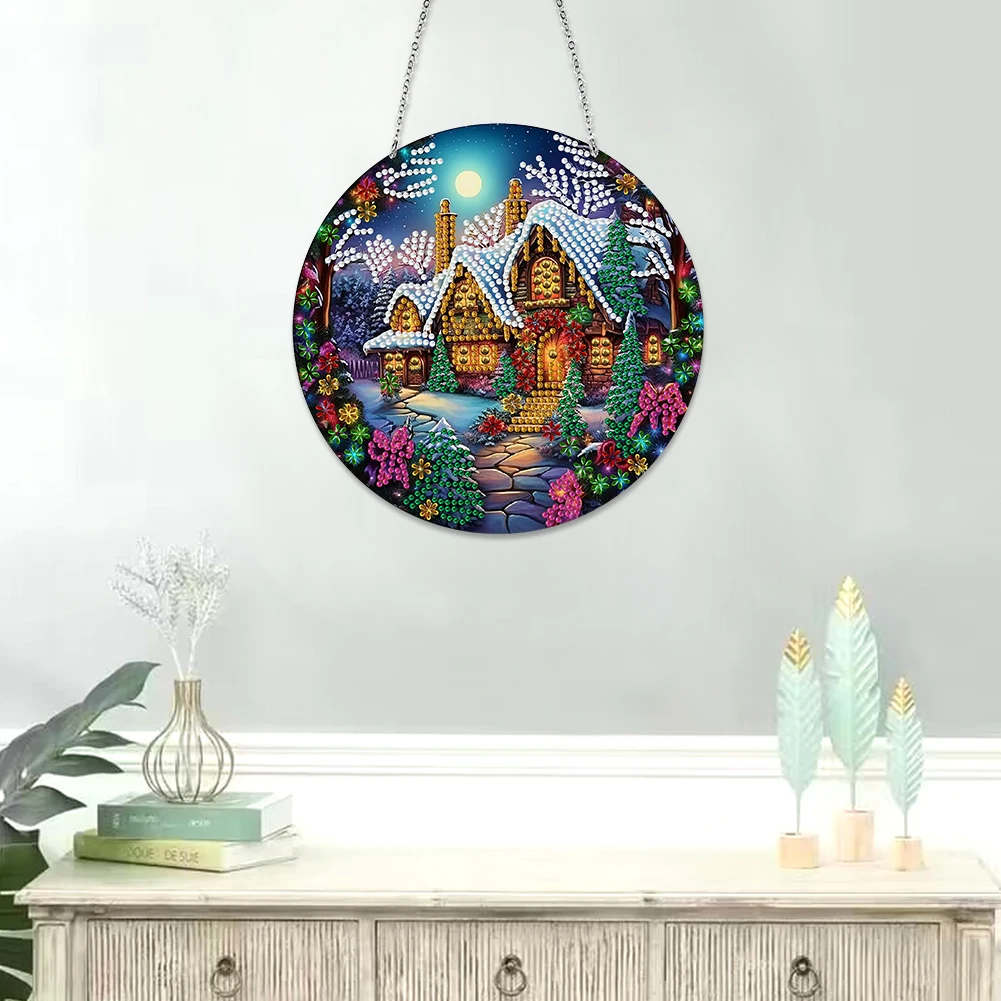 صانعات شمسية ماسية تصنعها بنفسك طلاء بالأحجار الكريمة بواسطة عدة أرقام ، زخارف معلقة ، شكل خاص ، جانب مزدوج ، فن الماس الكريستالي #2