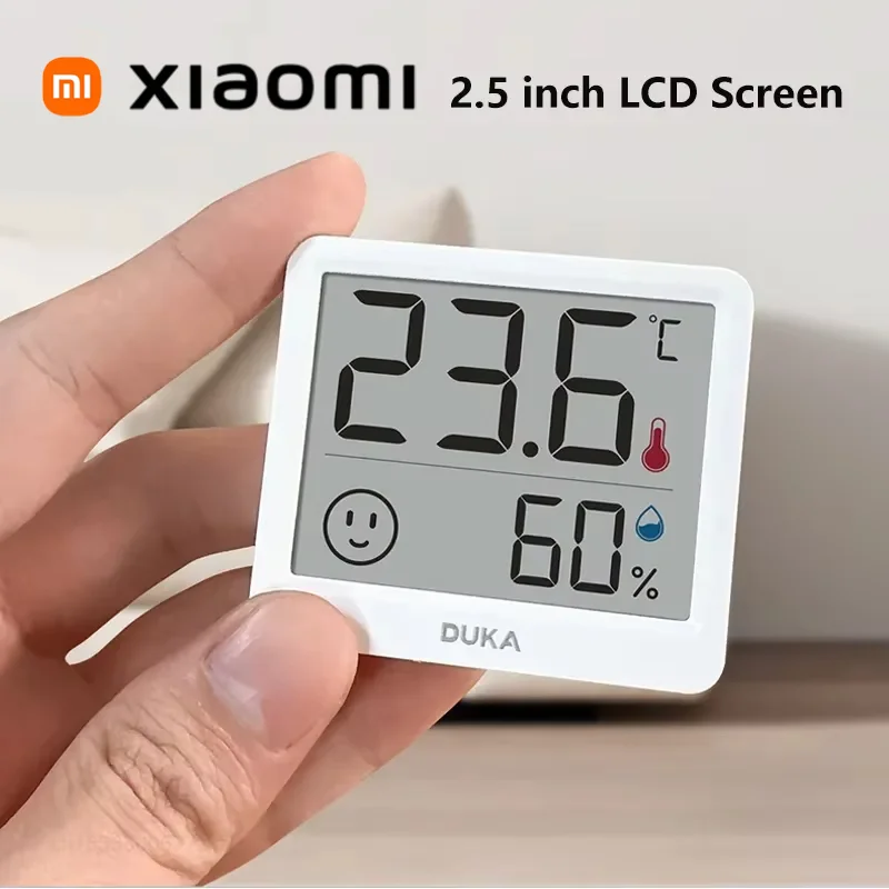 Xiaomi DUKA Atuman 2.5 Inch LCD Electronic Digital Temperature Humidity Meter Indoor Thermometer Hygrometer Weather Sensor Clock