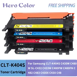 4Color Compatible Toner Cartridge For Samsung CLT-K404S C430W C480W SL-C432 C433W C480FW C480FN C482 C483 C430X C43X C48