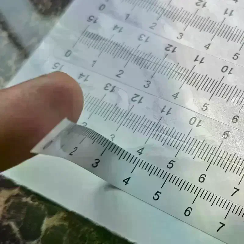 Self-adhesive Ruler Set, Suitable For Office/study/sewing — Can Be Attached To Any Smooth Surface, Measuring Tool 10-piece