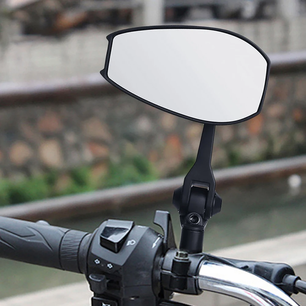 

2Pcs Motorcycle Rear View Mirrors Adjustable Anti-Glare Motorbike Handlebar Rear View Mirrors for Scooters ATV Bikes