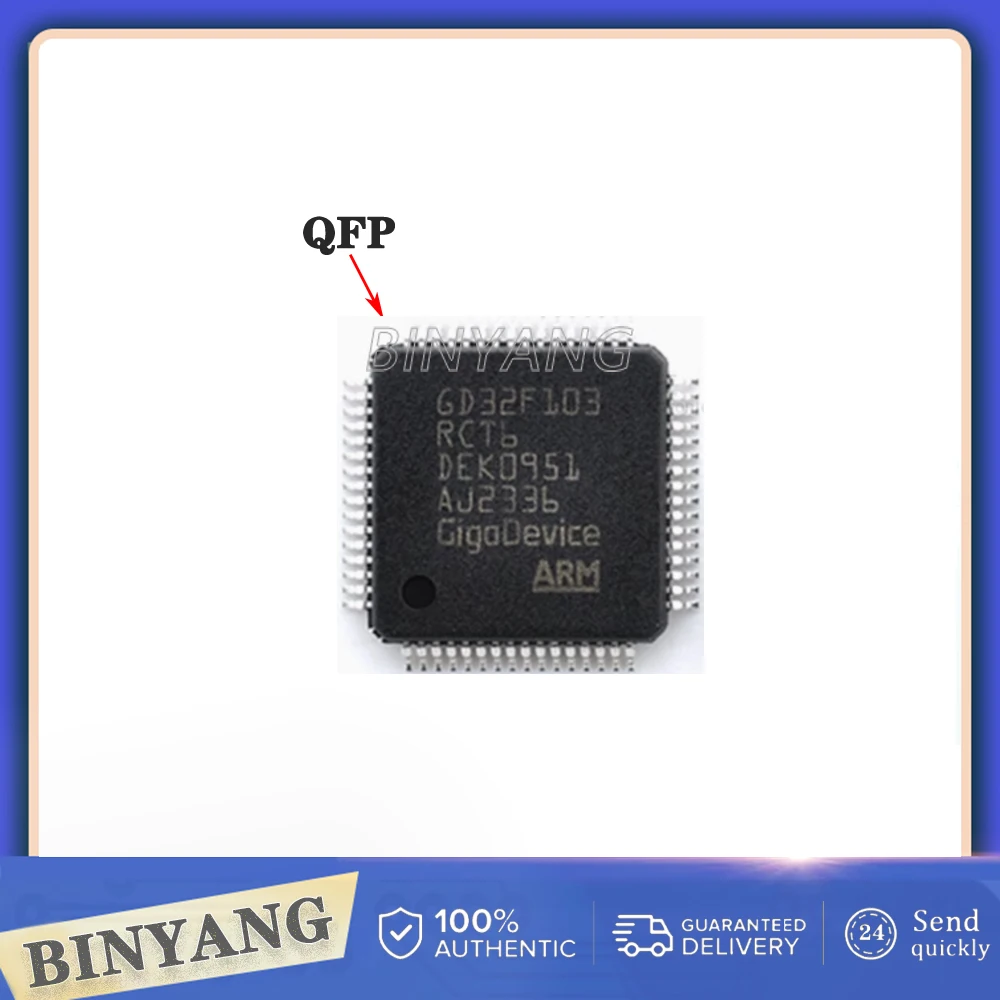

10PCS/lot GD32C103RBT6 GD32C103 LQFP64 Microcontroller Mcu Chip 100% new imported original IC Chips Fast delivery