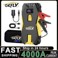 GKFLY 4000A Car Jump Starter Automotive Battery Charger 12V Car Starter Portable Power Bank 18800mAh Powerful Car Booster