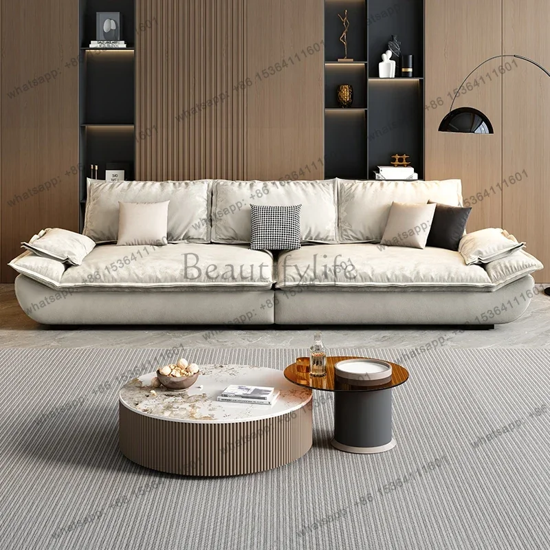 LJY Designer Classic Living Room Sofas White European Soft Puff Living Room Sofas Lounge Modern Couch Wohnzimmer Furniture For H