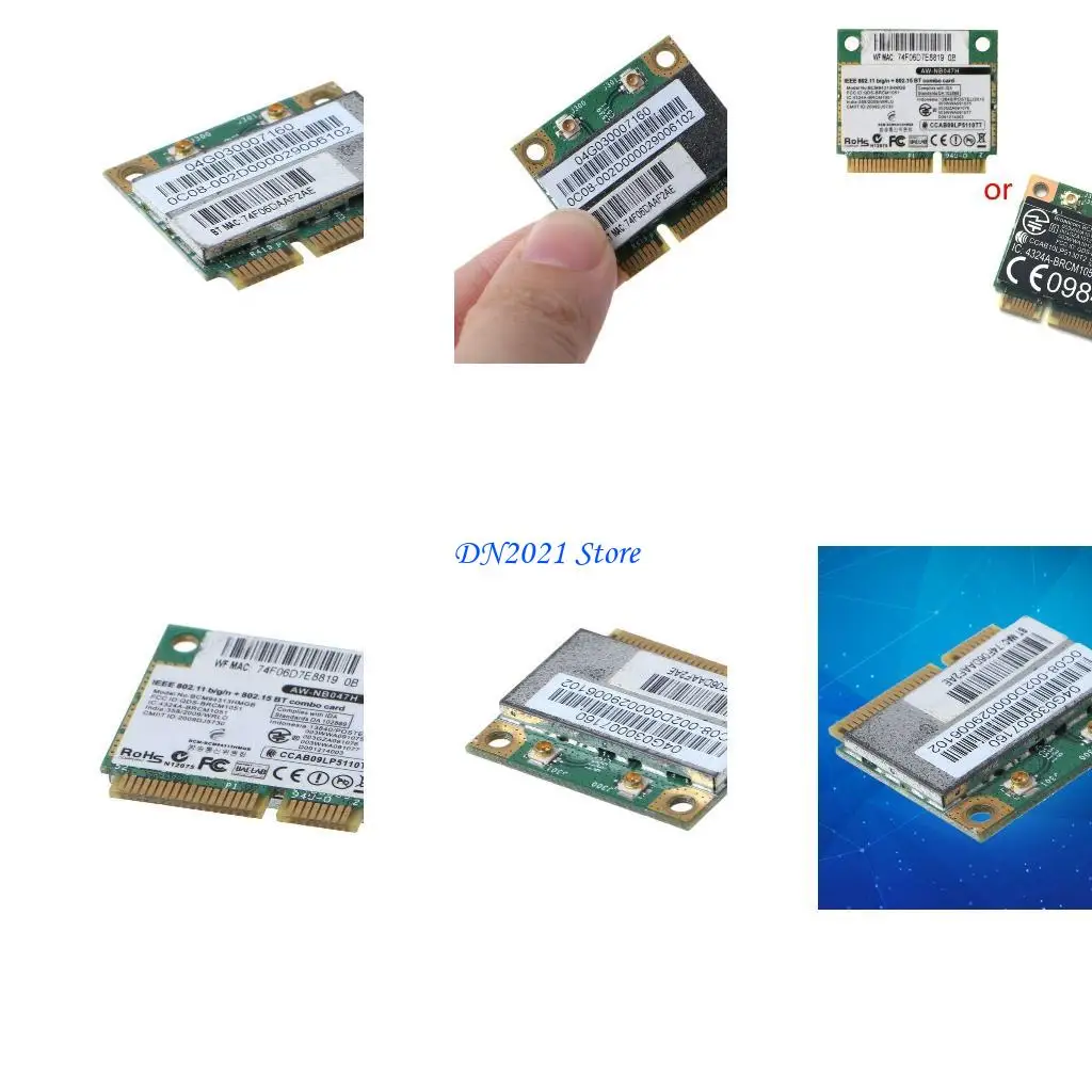 

F3KE Mini PCIE WIFI Wlan Adapter WiFi Card BCM94313HMGB AW-NB047H / BCM4313 BT4.0