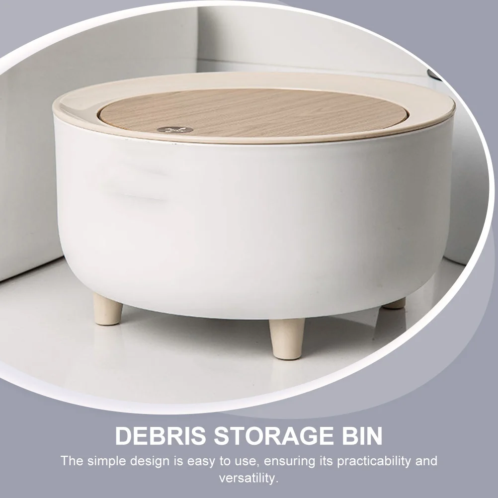 

1Pcs Desktop Trash Can Modern Simple Design Garbage Bin for Paper Towels Bread Crumbs Household Trash Container Sundries Storage
