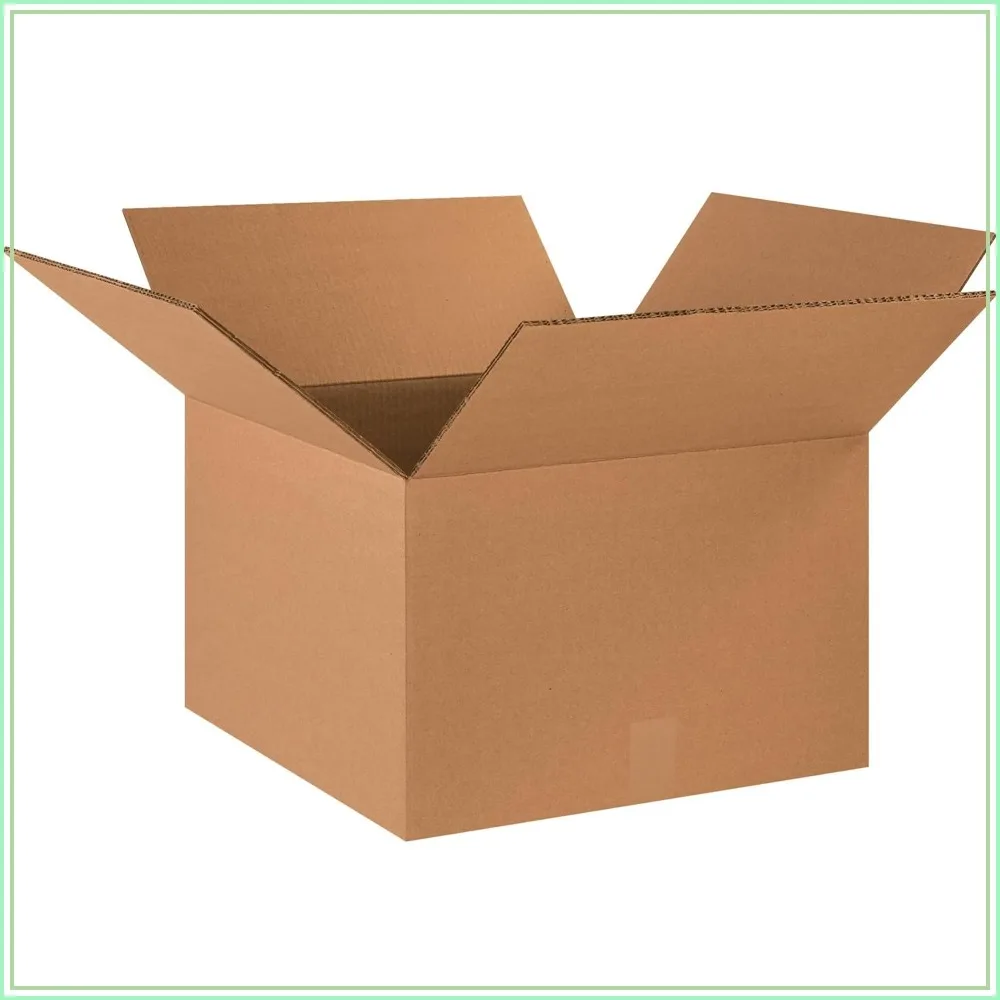 

Heavy-Duty Double Wall Corrugated Cardboard Box 18" L x 18" W x 12" H, Kraft, Pack of 10 for Shipping, Packing, Moving