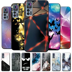 For TCL 30 Plus Case T676K T676J Cover Shockproof Phone Cases For TCL 30 5G T776H Marble Black Silicone For TCL30 30 Back Cover