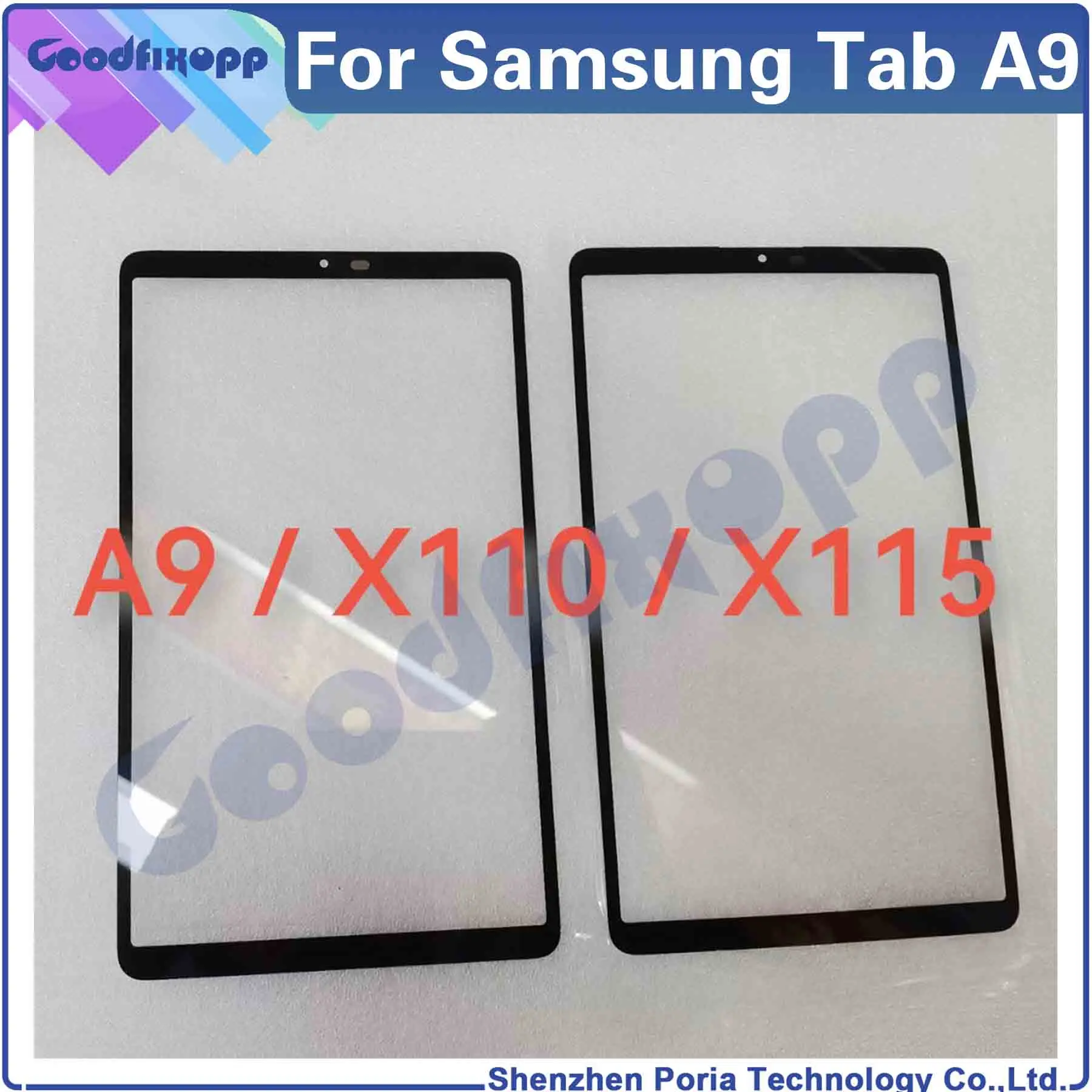 For Samsung Galaxy Tab A9 SM-X110 SM-X115 X110 X115 Screen Glass Repair Parts Replacement