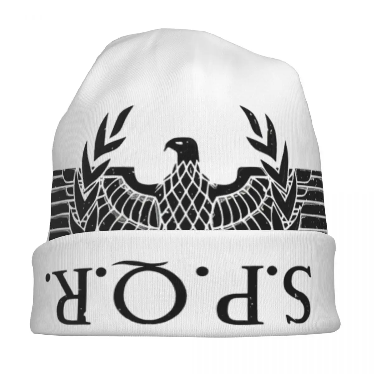 Roman Standard Rome SPQR - Roman Empire Bonnet Hat Casual Street Skullies Beanies Hats Unisex Warm Multifunction Caps