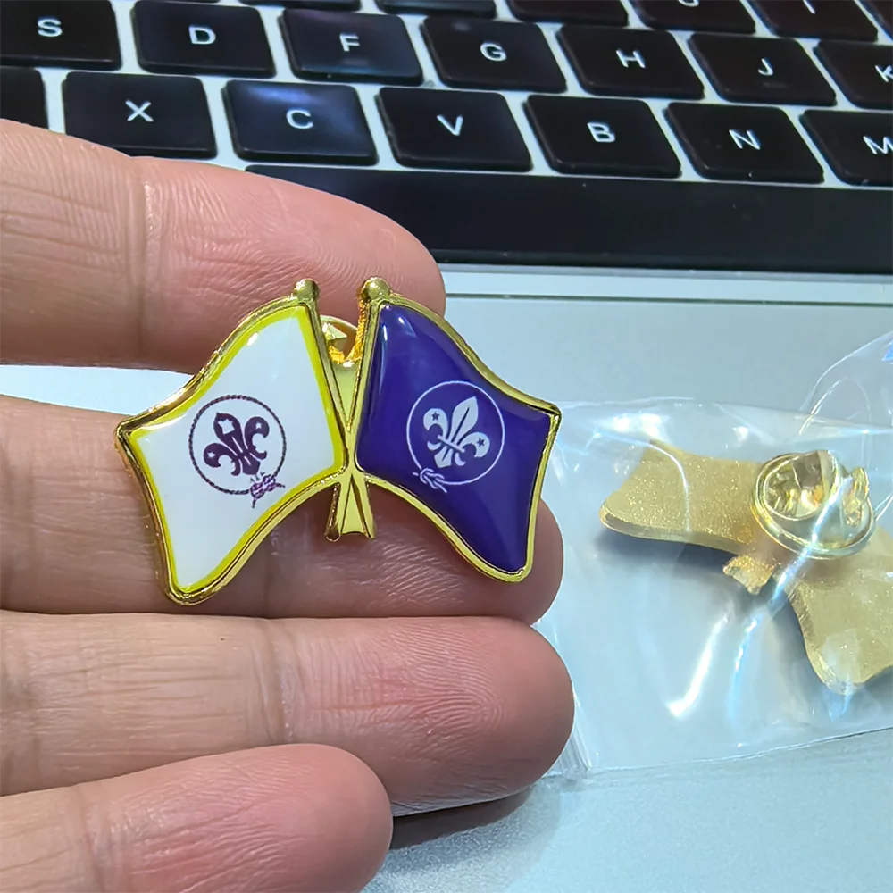 شيرلي مخصص 3.2X2.15cm تخصيص شعار/صورة/صورة/اسم المعادن العلم التلبيب دبابيس شارة معدنية الوطنية الصداقة تذكارية #2