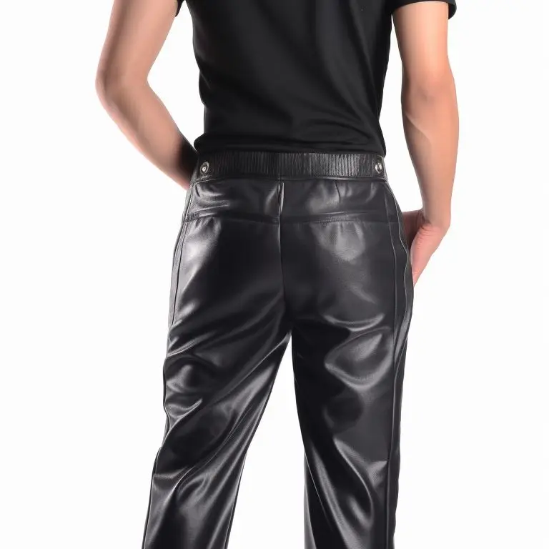 Summer leather pants, high elasticity, loose, lightweight and comfortable, slightly longer shorts, showing height and slimming,