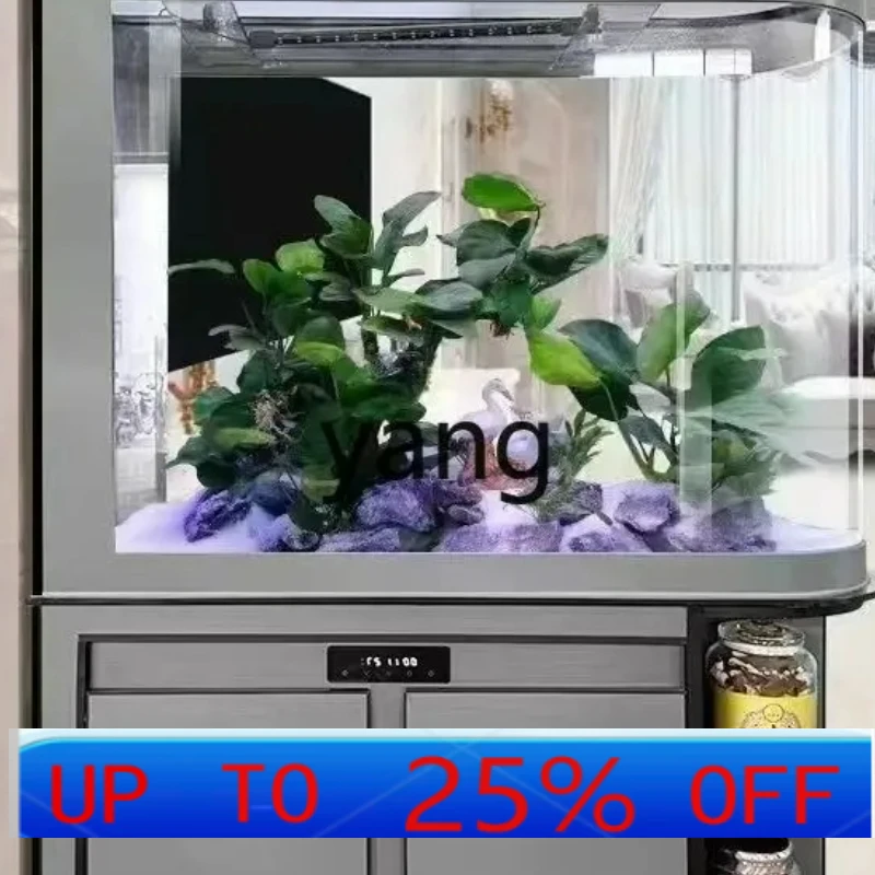 

LH living room household entrance screen partition lazy water free floor bottom filter aquarium