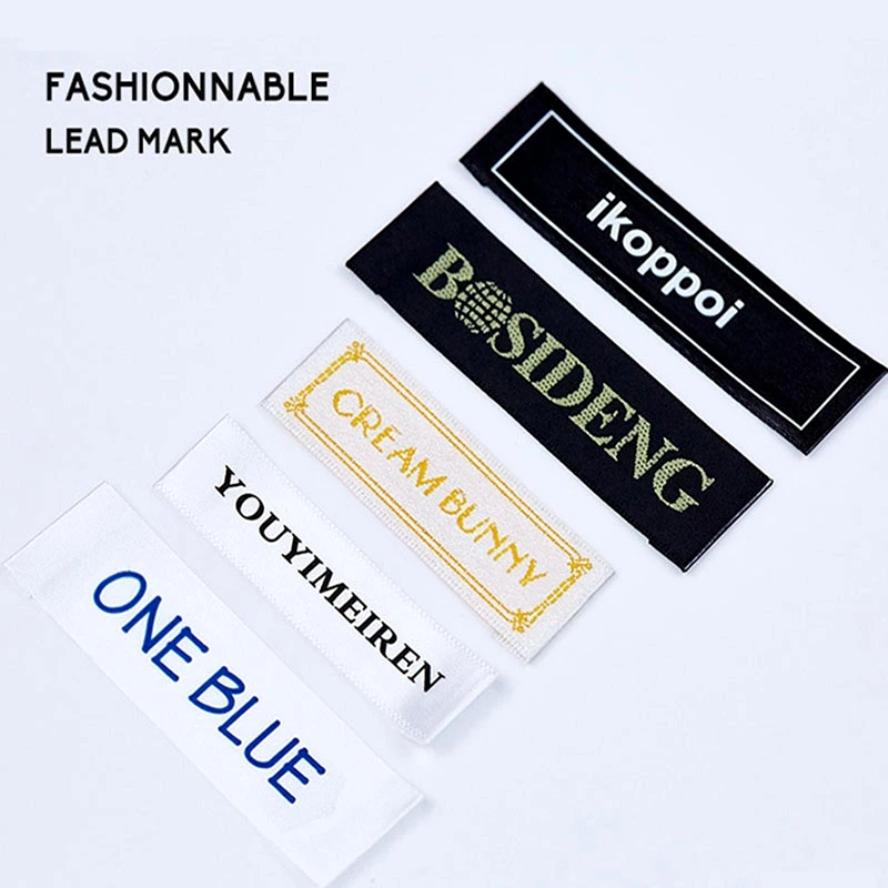 

100-1000pcs Custom Garment Cotton Labels Washable Polyester Label Customized Cotton Tags Clothing Printed Labels With LOGO