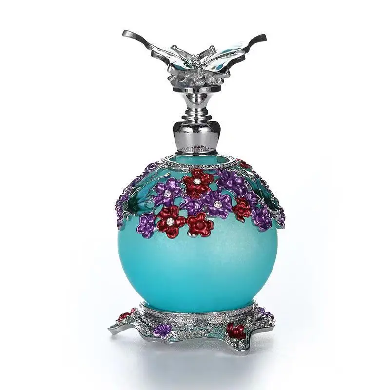 Bouteille de parfum de luxe en alliage émaillé, style Moyen-Orient, arabe, vide, Dubaï