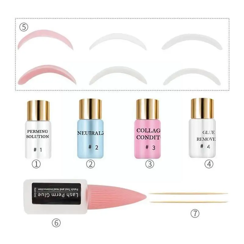 Lash Lift Set Wimper Perm Curling Eye Lash Serum Extension Tool Optillen Wimpers Nep Lijm Kit Wave Make-Up Lotion P5g9