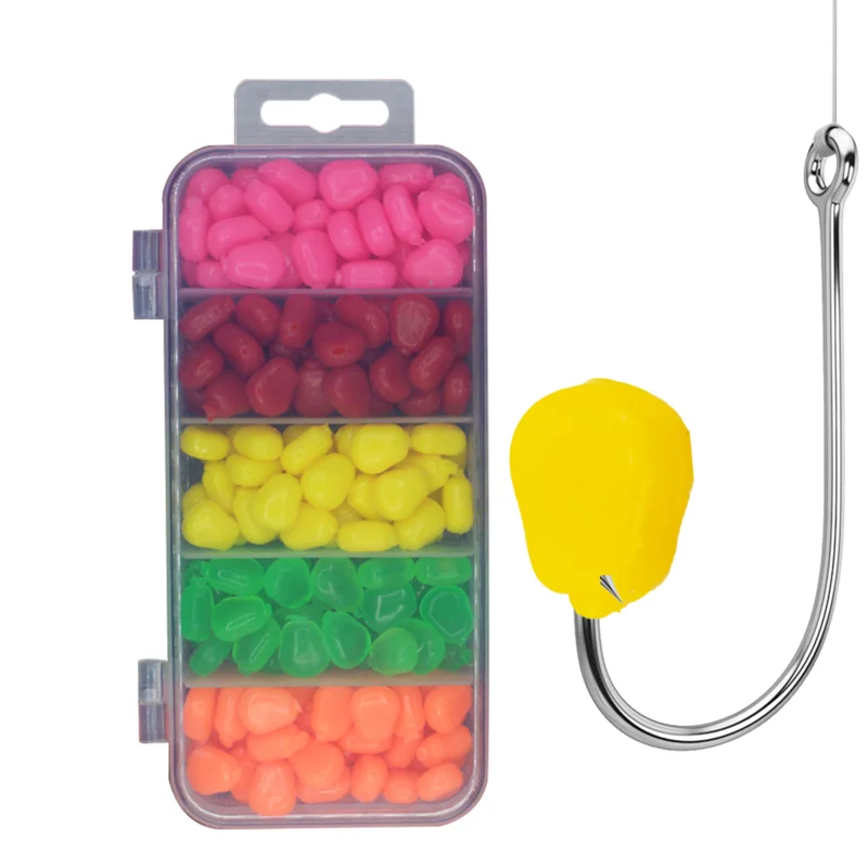 Mısır Yemi 200 adet Balıkçılık Cazibesi Sazan Lures Yemler Yapay Mısır Yüzen Sazan Yemler 5 Renk Simülasyon Yemler Mısır Sazanı Yem Güzel