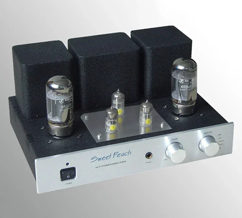 XiangSheng Sweet Peach SP-KT88 Ламповый усилитель HIFI EXQUIS Bluetooth 5.1 Triode USB DAC MM Phono Наушники EL34 ламповый усилитель SPKT88