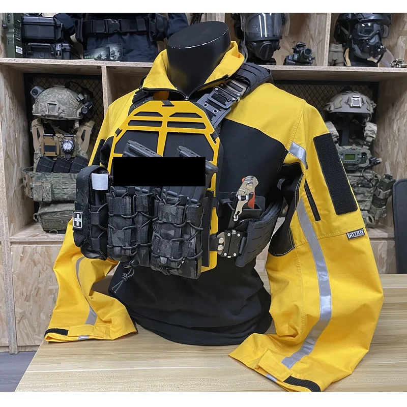 

Светоотражающая полоса, привлекательный инструктор, оранжево-желтый, тренировочная спасательная команда, дышащий костюм лягушки