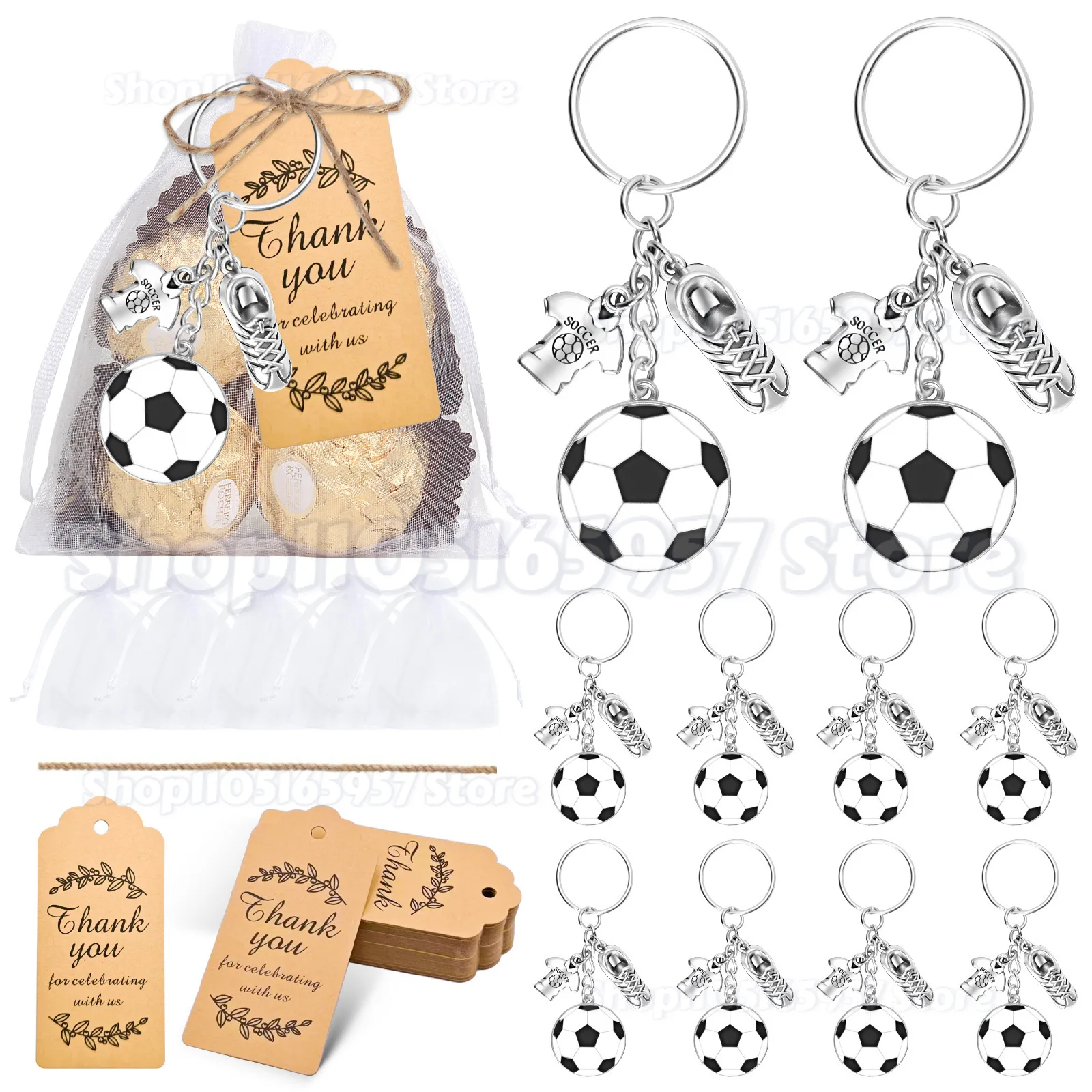 

10set Football Player Keychain Suitable for Giving As Gifts At Festival Parties Graduation Presents Halloween and Christmas