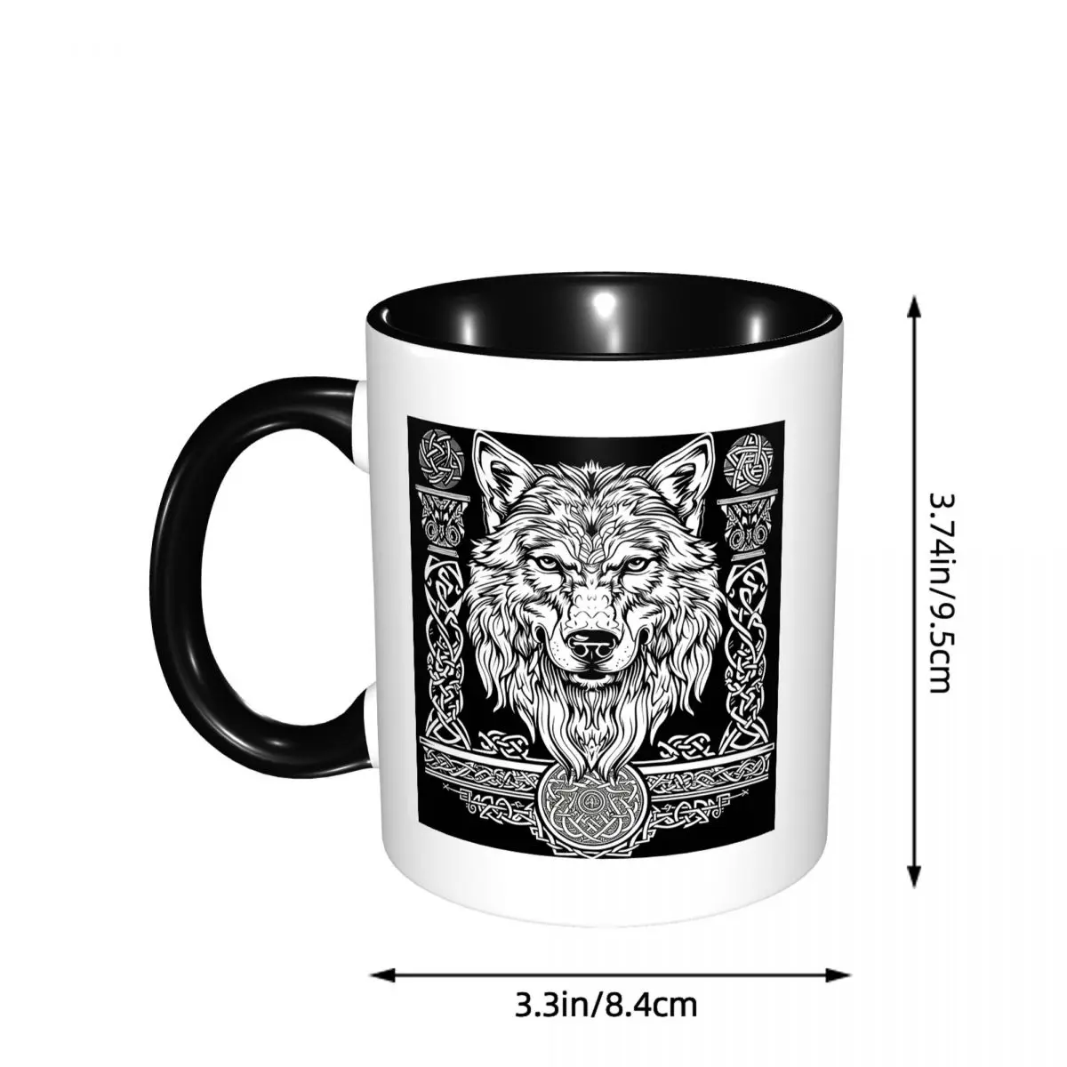 Norse Nordic Viking Celtic Mug Funny Ceramic Coffee Cups Tea Mugs Milk Cup Drinkware Gifts for Friends