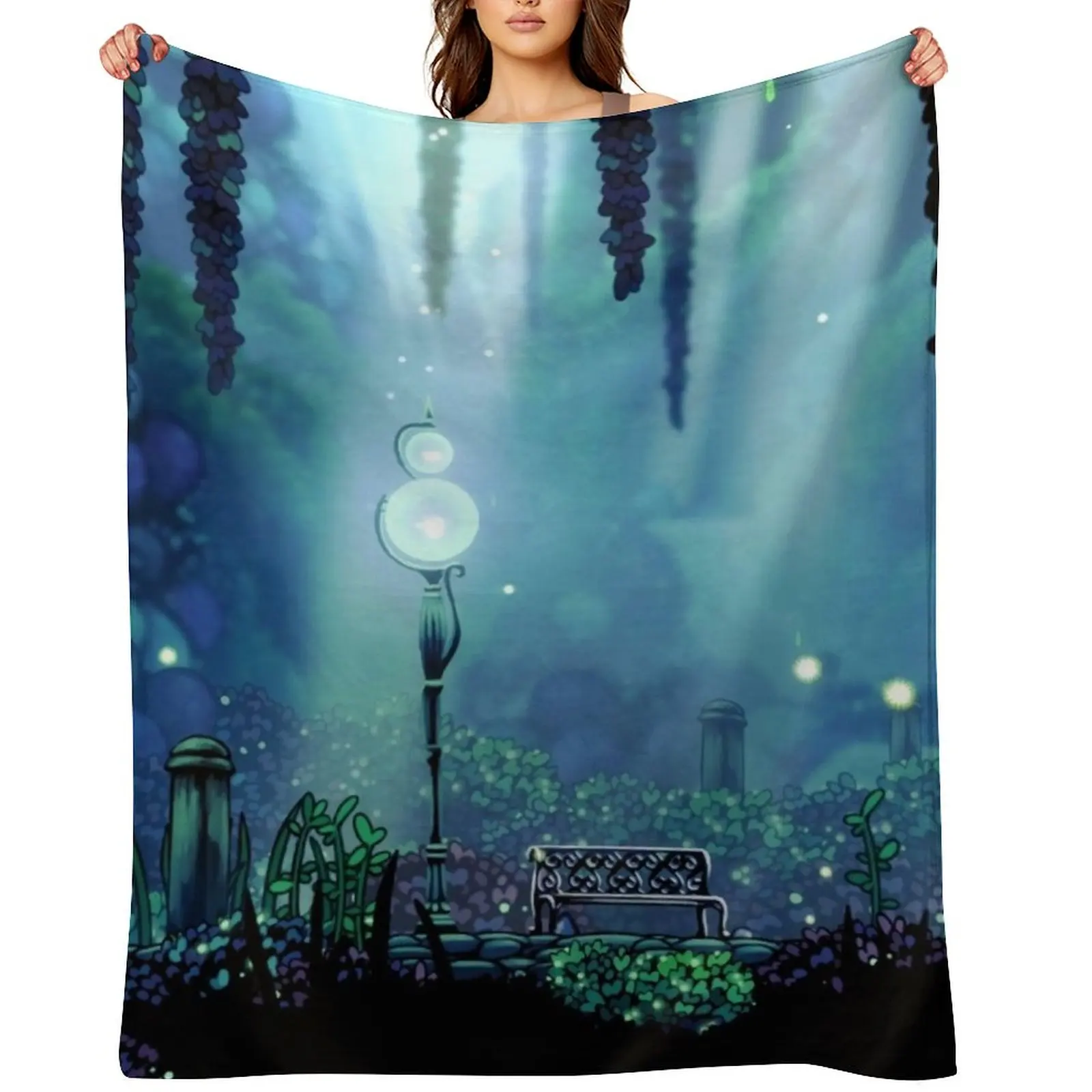 

Hollow Knight Greenpath Throw Blanket Softest halloween Single Bed Fashionable Blankets