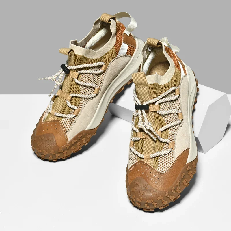 

2025 Men's Women's Wear-Resistant Hiking Shoes Leisure Autumn Worker Shoe Sport Mountain Climbing Shoes Solid Color Sneakers