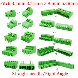 5 Paar 15EDG KF2EDG 3,5 mm 3,81 mm 3,96 mm 5,08 mm PCB-Schraubklemmenblock 2-12Pin Stecker Buchse Pin Header Wire Connector