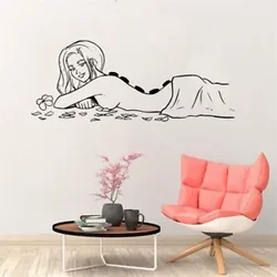 Wall Vinyl Sticker Decals Mural Room Design Pattern Spa Beauty Salon Thai Massage Relax Girl Professional Foot Decoration
