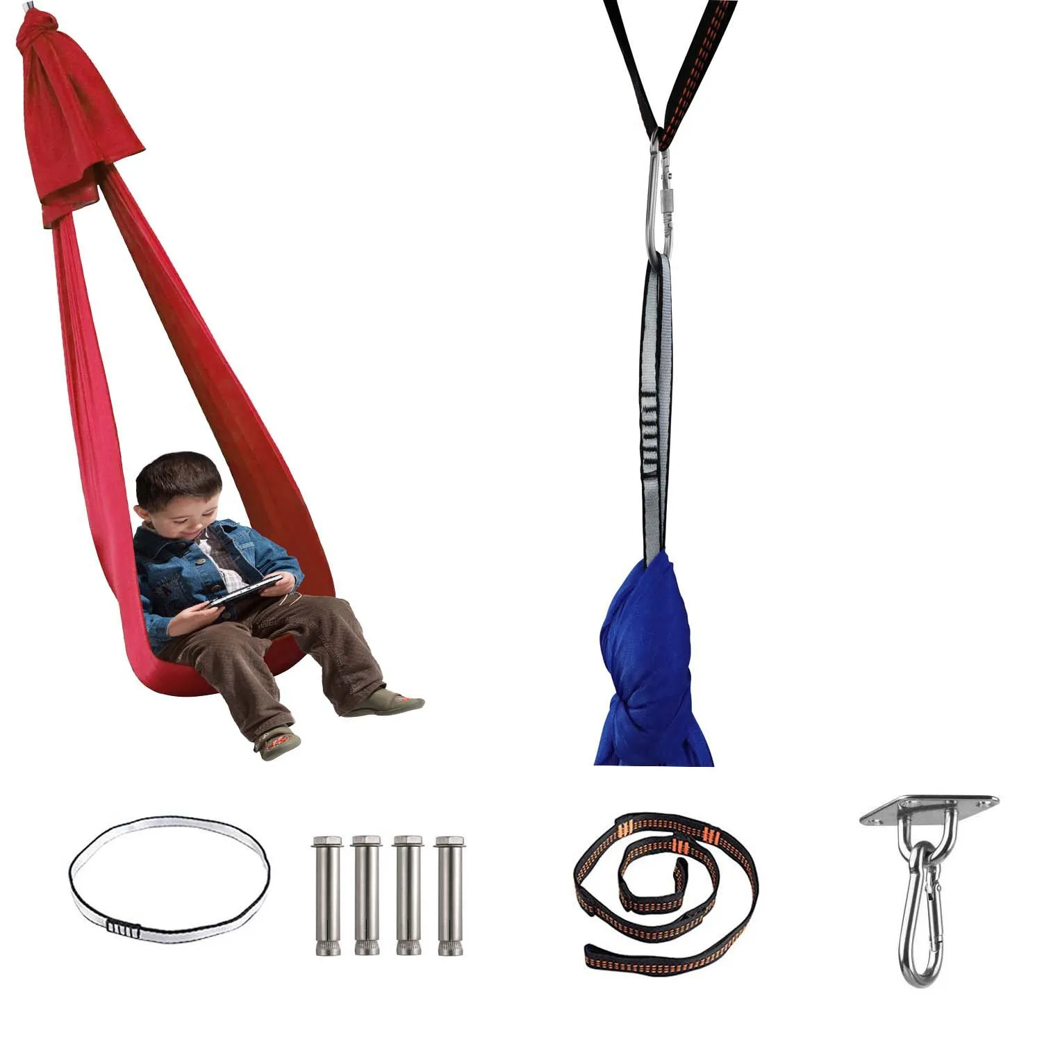 Sensory Swing Therapy Swing for Kids Cuddle Swing Indoor Outdoor Swing Hammock for Child with Disorders Autism Pod Swing Chair