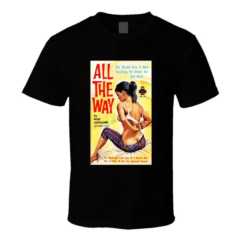 Camiseta Retro para hombre, camiseta Risque, cubierta de pulpa, Pinup, virginal de los años 60, Swingers